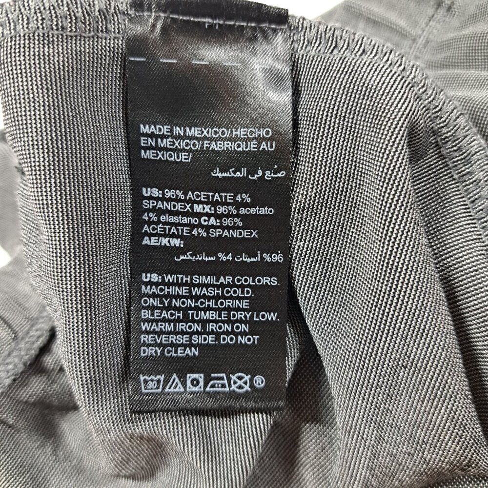 Chicos Travelers 12P/14P 3 Piece Tank Jacket Pants Gray Open Womens Large Petite - Picture 5 of 6